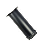 40 LIK 15 CM SİYAH METAL YUVARLAK AYAK ( 4 ADET )