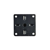 40 LIK 20 CM SİYAH METAL YUVARLAK AYAK ( 4 ADET )