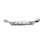 Miray 128 mm Metal Krem Kasa Beyaz  Desenli  / 5 ADET