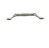 Miray 128 mm Metal Krem Kasa Beyaz GÜL Desenli  / 5 ADET