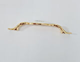 ZÜMRE 128 mm Metal GOLD  Kasa Beyaz  GÜL Desenli  / 5 ADET