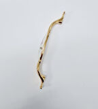 ZÜMRE 128 mm Metal GOLD  Kasa Beyaz  BAŞAK Desenli  / 5 ADET