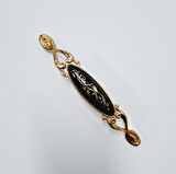 MİRAY 96 mm Metal Gold siyah desenli / 5 ADET