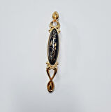 MİRAY 96 mm Metal Gold siyah desenli / 5 ADET