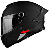 MT Kask Thunder 4sv Solid A1 Mat Siyah - Iç Güneş Vizörlü