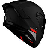 MT Kask Thunder 4sv Solid A1 Mat Siyah - Iç Güneş Vizörlü