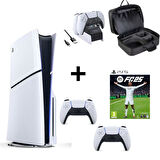 Playstation 5 CD Sürüm Slim + 2 Dualsense + FC 25 + Playstation Çantası + Şarj İstasyonu