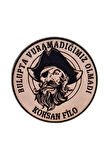 Korsan Filo- Deri Peç - Arma - Askeri Patch 8 Cm Çap