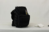 Outdoor Cordura Kumaş Çok Bölmeli Çapraz Yan Çanta Siyah