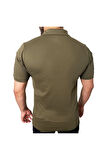 Polo Yaka 2 Cepli Kısa Kollu Taktik T-Shirt Haki