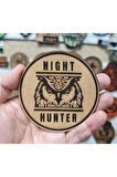 Baykuş Night Hunter- Deri Peç - Arma - Askeri Patch