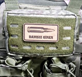 DAMSIZ GİRER - Deri PEÇ - Arma - Askeri Patch