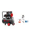 Catpower 1162 - 2 Hp 50 Lt Sessiz Yağsız Kompresör+Proter Hava Kompresör Seti 5 Parça