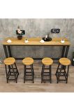 Austin Mutfak Adası - Bar Masası Ve 4 Adet Bar Taburesi