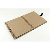 Yeni Yıl Hediyesi Kişiye Özel Ahşap Kapaklı Defter