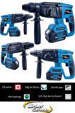Brushless 4 Lü Set 256 Vf 12 Ah 3 X Akü Kırıcı Delici+Bijon Somun Sıkma Sökme+Taşlama+Darbeli Matkap