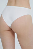 Yüksek Bel Basic Lazer Kesim Bikini Külot 3'lü Paket