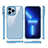 Gpack Apple iPhone 12 Pro Kılıf Kamera Çıkıntılı Nikelaj Hassas Tuşlu Arkası Cam