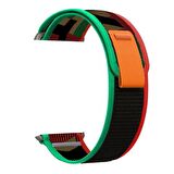 Gpack Apple Watch Series 8 uyumlu 41mm Kordon Çift Renkli Naylon Ayarlanabilir Sc3