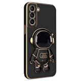 Gpack Samsung Galaxy S23 Plus Kılıf Kamera Korumalı Astronot Desenli Standlı Silikon