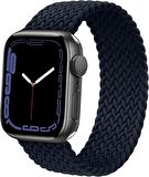 Megafox Apple Watch Seri2/3/4/5/6/7/8/Se/Ultra Hasır Örgü Large(L) Kordon 42-44-45-49Mm Uyumlu