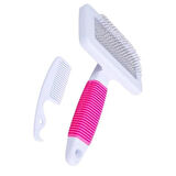 Evyora® Kedi Köpek Telli Küçük Boy Tüy Bakım Seti Evcil Hayvan Tarama Fırçası