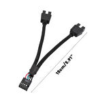 ANAKART USB ÇOKLAYICI 2.0 9 PİN BAŞLIK HUB SPLİTTER ADAPTÖRÜ DÖNÜŞTÜRÜCÜ