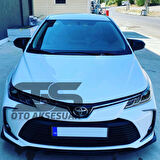 Toyota Corolla 2018 model Sonrası E210 Yarasa Ayna Kapağı Piano Black Abs Plastik Batman