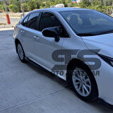 Toyota Corolla 2018 model Sonrası E210 Yarasa Ayna Kapağı Piano Black Abs Plastik Batman