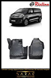 Rizline Citroen Jumpy Space/Spacetourer 2023 Model 3D Havuzlu Paspas