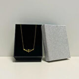 Uretti - BURCU 7427 Yay Burcu Gümüş Kolye - Gold