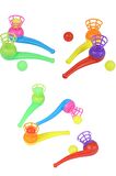 4 Adet Oyuncak Saksafon Popit Pipet Top Üfleme Oyunu  Hediyelik Parti Eğlencesi