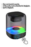 Mini Ses Bombası Işıklı Bluetooth Hoparlör