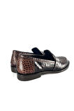 KADIN HAKİKİ DERİ LOAFER KAHVE CROCO