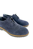 HAKİKİ DERİ KADIN LOAFER LACİVERT SÜET