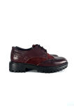 HAKİKİ DERİ KADIN LOAFER BORDO SÜET-BORDO DERİ