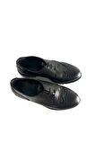 DERİ KADIN LOAFER SİYAH DERİ-SİYAH CROCO