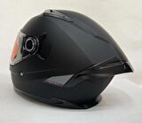 Mt Braker Sv A1 Mat Siyah - Şefaf Vizörlü- İç Güneş VizörlüL