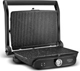 Karaca Gastro Grill Glass Premium Tost Makinesi Black Chrome 2400 W