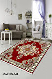 Pamuk Dokuma Taban Kaymaz Yıkanabilir Klasik Desenli  Salon Halısı Mutfak Halısı Koridor Halısı