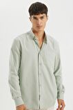 DeFacto Regular Fit Polo Yaka Oxford Basic Düz Uzun Kollu Gömlek A8028AX24AUGN1128