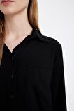DeFacto Regular Fit Basic Düz Düğmeli Uzun Kollu Gömlek N2518AZ24AUBK81