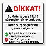 15x15 Uyumlu 14x14 Krom Süzgeç Izgarası – Paslanmaz Çelik, Dayanıklı ve Şık Tasarım