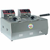 Üret Çelik Fritöz - 3+3 Litre