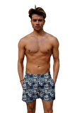 Erkek Havuz Deniz Şort Desenli 197 | XXL