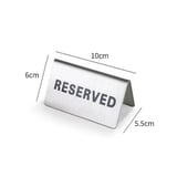 Paslanmaz Çelik Masa Üstü Rezerve 10*6 Cm - 6 Adet