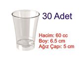 Mika Plastik Kullan At Shot / Şerbet Bardağı 30'lu