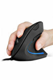 Kablosuz Vertical Mouse 1600dpı Ergonomik Dikey Mouse
