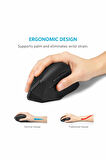 Kablosuz Vertical Mouse 1600dpı Ergonomik Dikey Mouse
