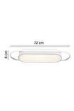 Modern Led Avize Plafonyer Üç Renkli Beyaz